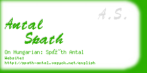 antal spath business card